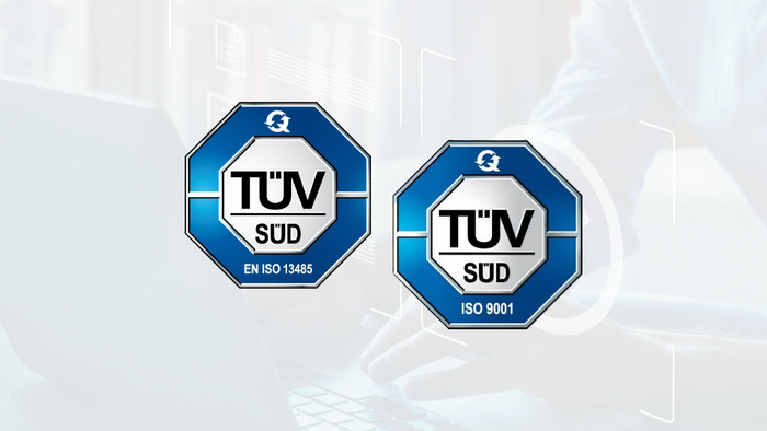 TÜV SÜD Zertifikate: EXCO ist zertifiziert nach EN ISO 13485:2016 und DIN EN ISO 9001:2015